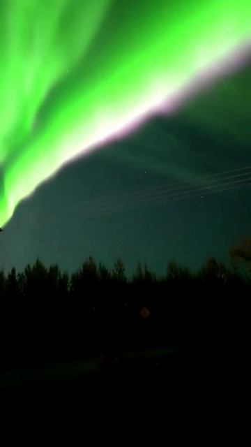 Северное сияние на Аляске