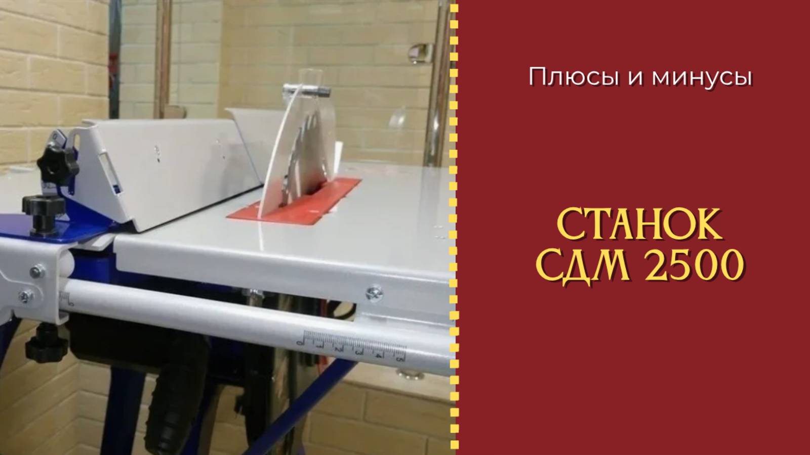 Станок деревообрабатывающий СДМ 2500 плюсы и минусы