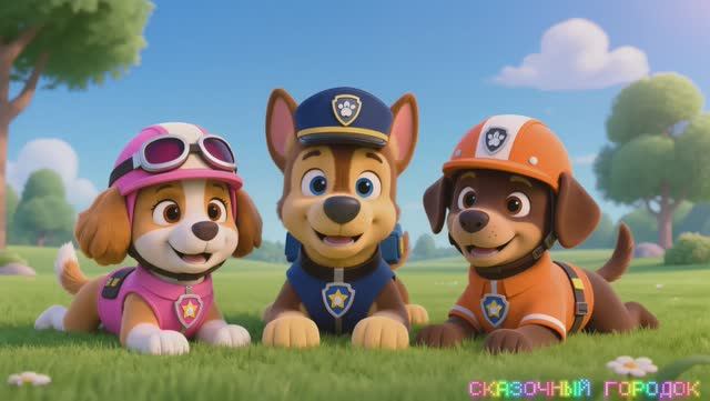 Скай, Чейз и Зума отдыхают | Щенячий патруль ☺🤩