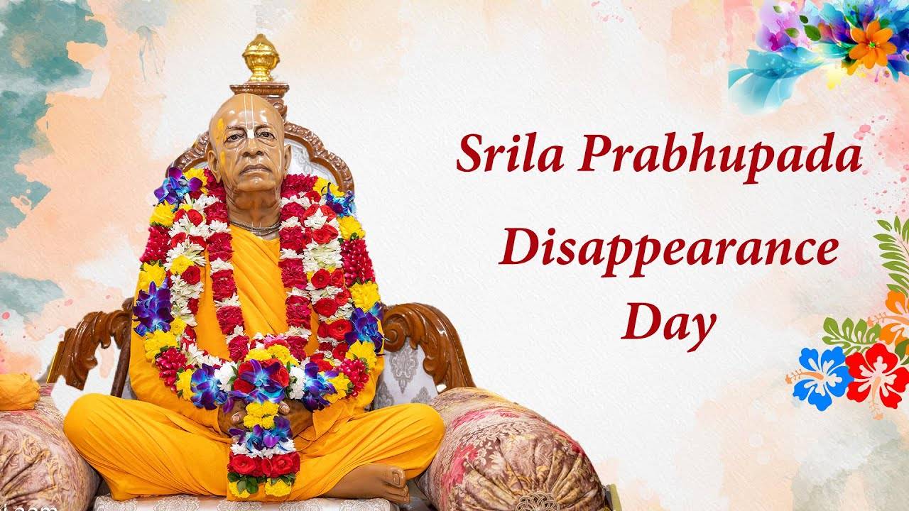 25.10.2025 Лекция на День Ухода Шрилы Прабхупады (Ченнай, Индия) Е.С. Джаяпатака Свами Махарадж