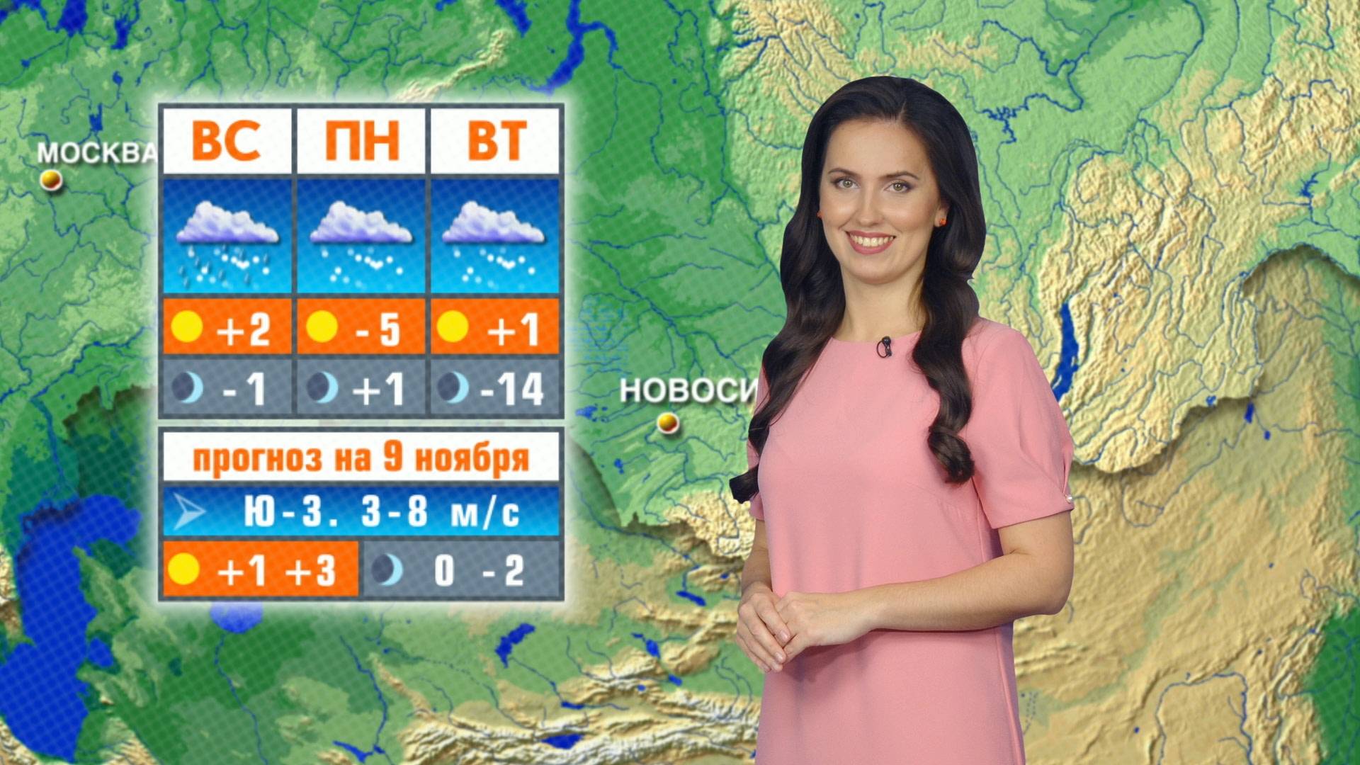 Прогноз погоды на 9 ноября в Новосибирске