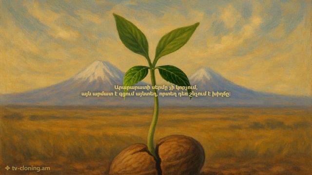 Արարարատի սերմերը — Համաշխարհային հայկական ոգի tv-cloning.am · Հավատքի և շարունակականության կենդանի