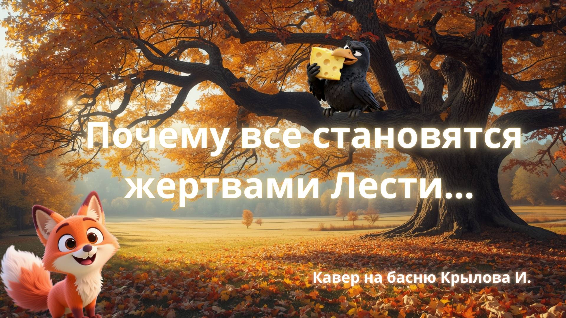 СОВРЕМЕННАЯ ВЕРСИЯ БАСНИ КРЫЛОВА ВОРОНА И ЛИСА