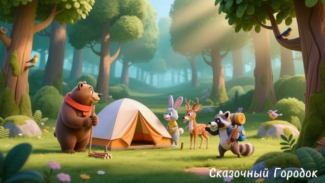 Весёлые животные в лесу отдыхают | Мультик для детей ☺️