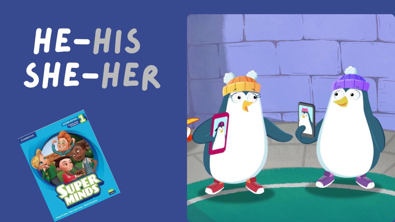 Учимся говорить о НЁМ и о НЕЙ | Super Minds 1 | Unit 2