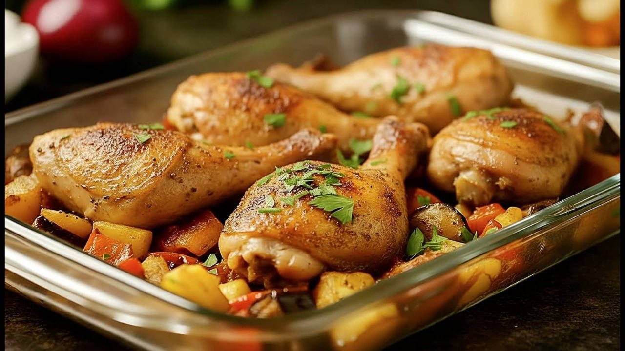 Лучший способ приготовить куриные ножки с овощами!