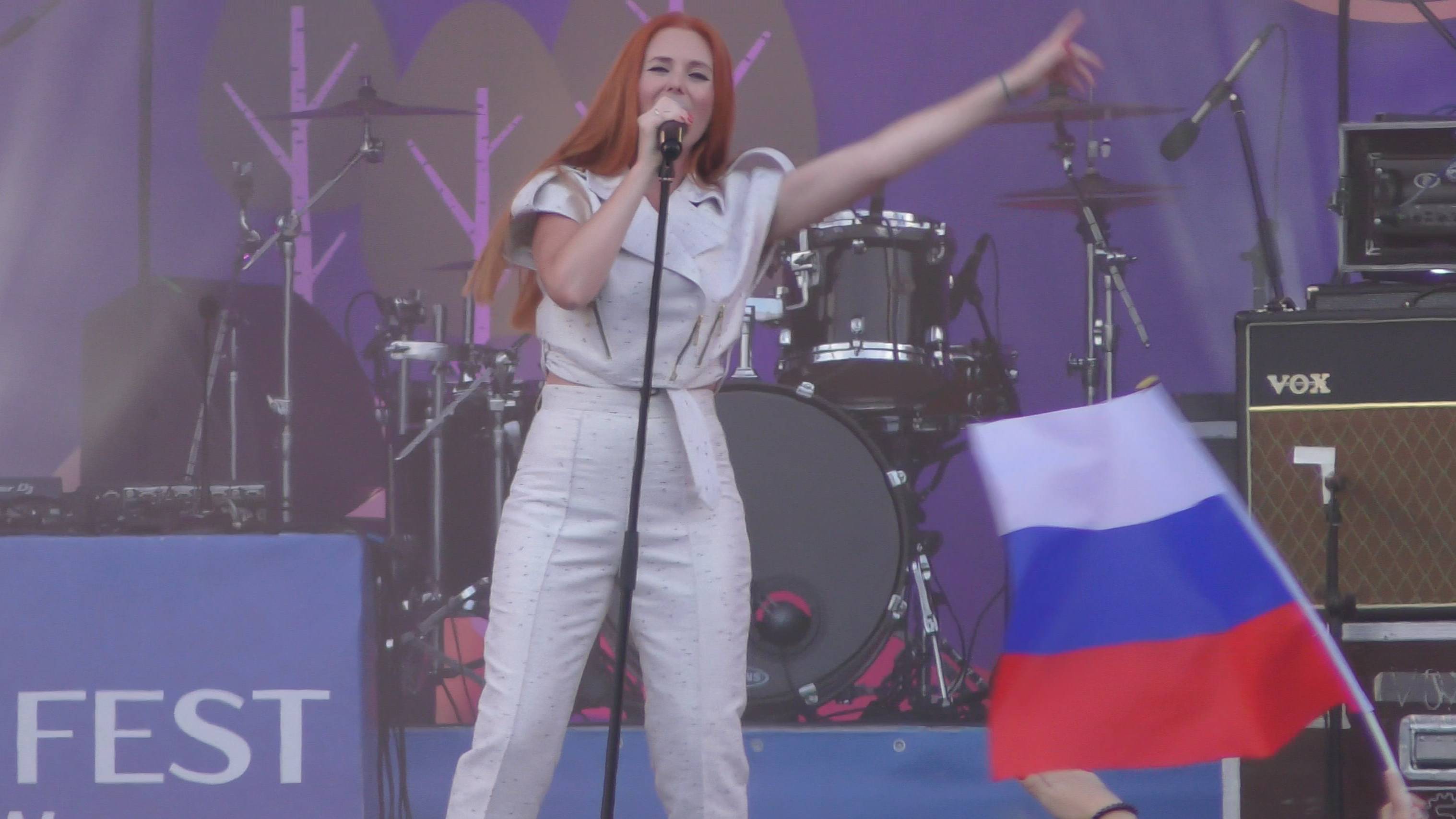 Lena Katina - All Around The World (4K) &2018 FIFA Fan Fest - Moscow