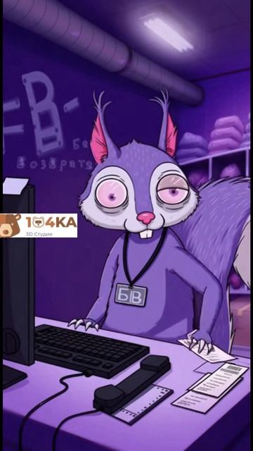 БЕЗ ВОЗВРАТА! Белка БВ  Новый маскот для доставок! #wb #вб #shorts #юмор #humor #лайф  #топ #3d #БВ