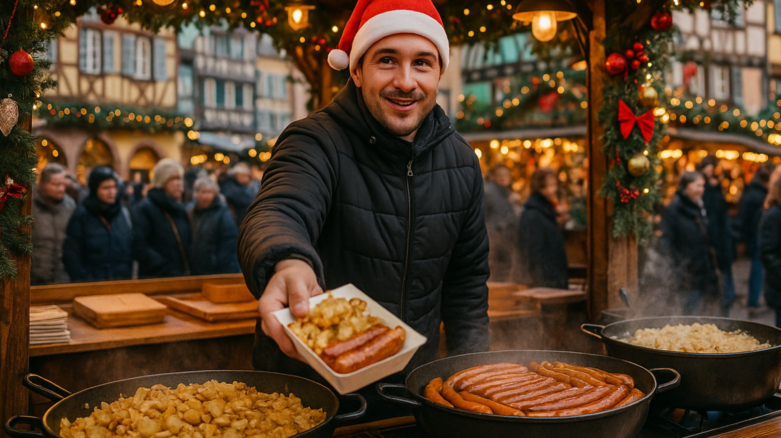Штутгарт, Германия 🎄 Одна из самых красивых рождественских ярмарок Европы 4K