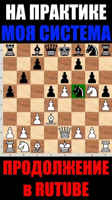 Шахматы ♕ НИМЦОВИЧ МОЯ СИСТЕМА НА ПРАКТИКЕ  ♕ #shorts №33