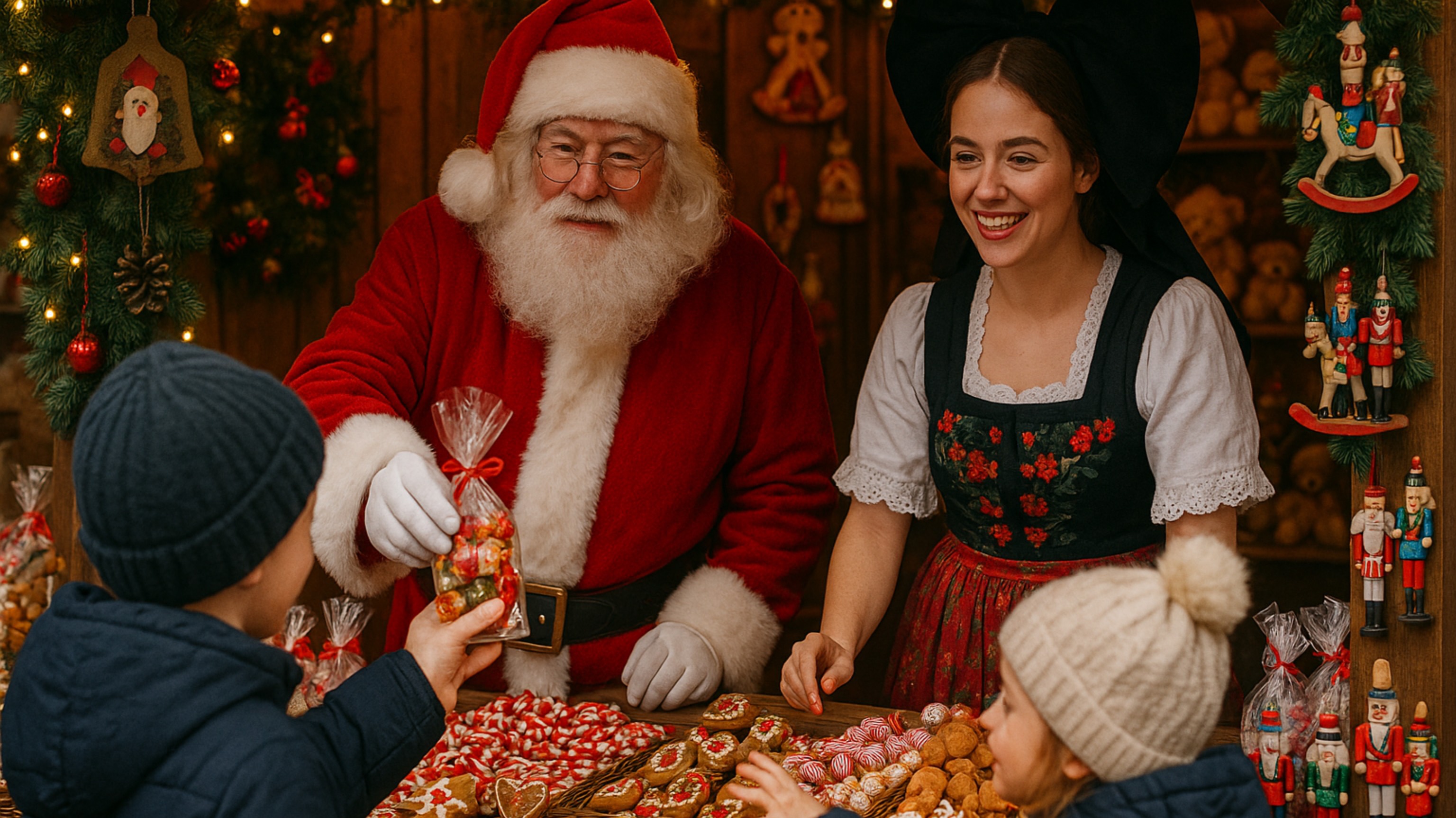 Кайзерсберг, Франция 🎅 Волшебная рождественская ярмарка в Эльзасе 4K
