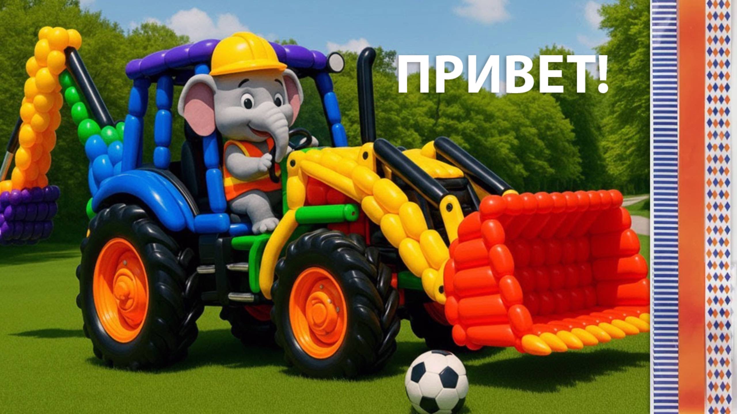 Мультики для детей. Превращение воздушных шариков в яркие машинки. Мультики для малышей