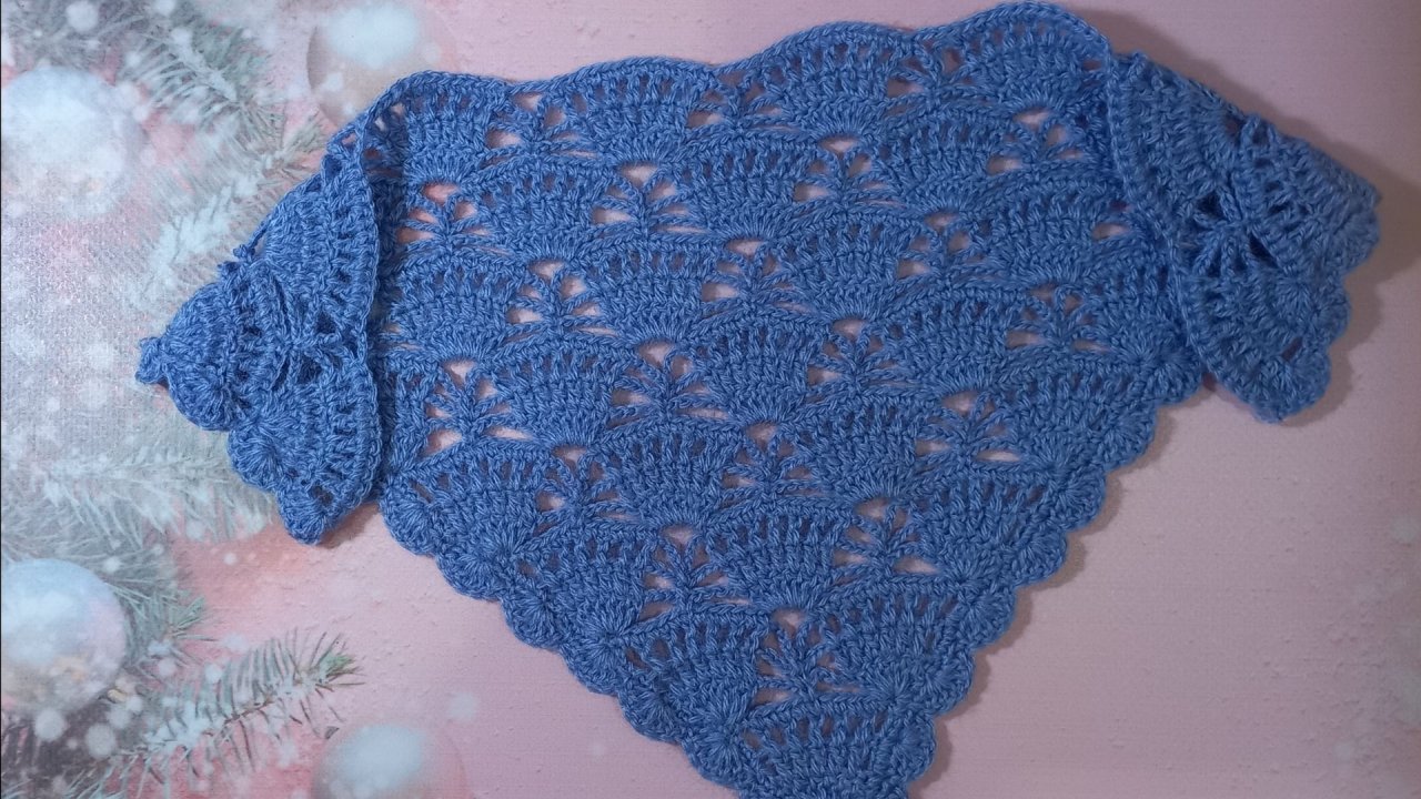 МК Узор для шали крючком