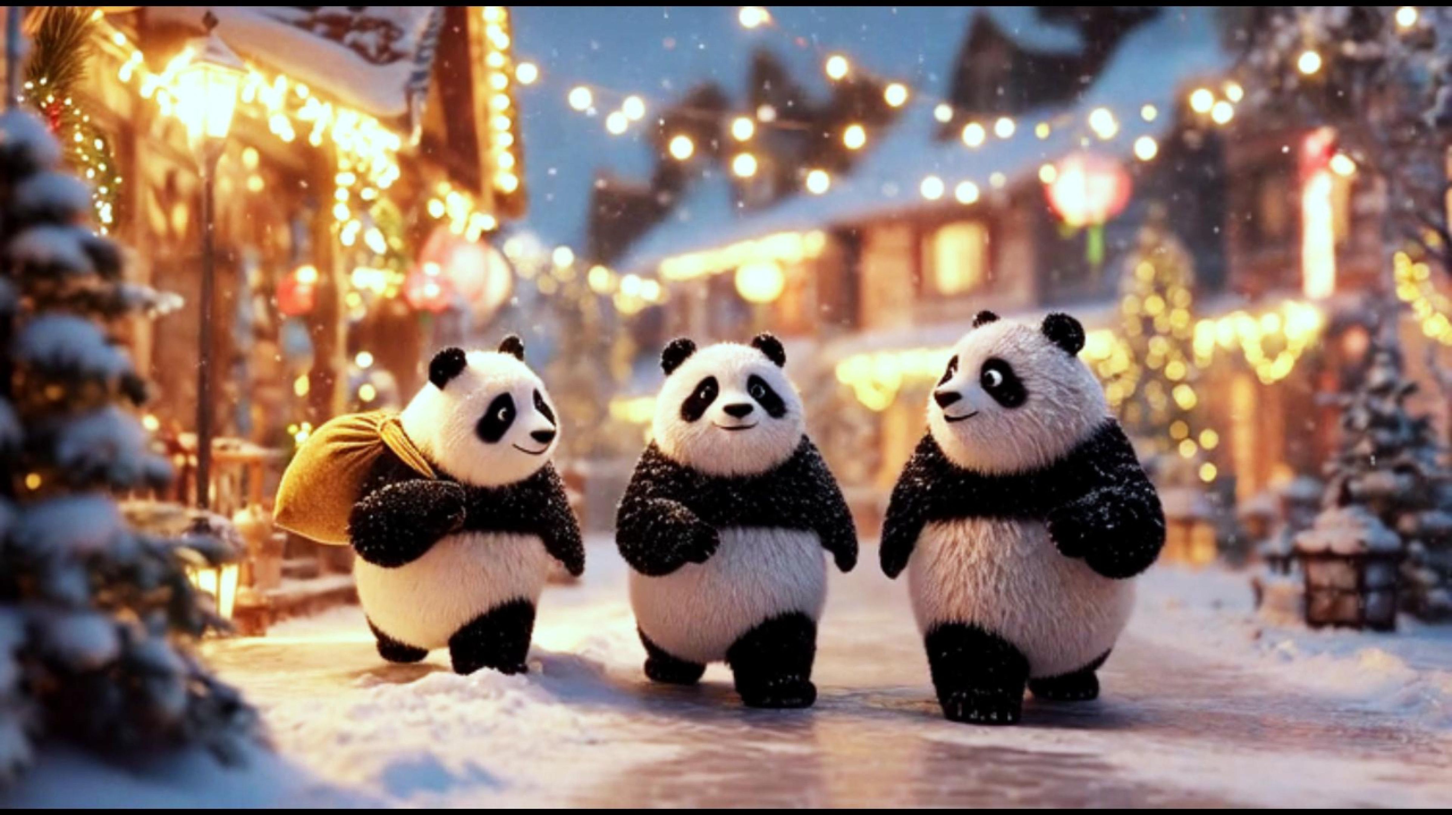 Зимнее чудо: Дед Мороз дарит зверятам новогодние ёлки 🎄