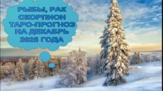 РЫБЫ, РАК, СКОРПИОН ТАРО-ПРОГНОЗ НА ДЕКАБРЬ 2025 ГОДА