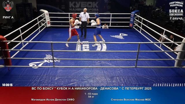 83 54 кг Магомедов Ислам Дагестан СКФО Степанов Всеслав Москва МОС