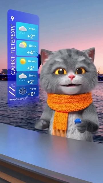 Прогноз погоды в Санкт-Петербурге на 14.11.2025 от котика.