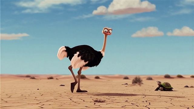 🐦 ПРИКЛЮЧЕНИЯ ВЕСЕЛОГО СТРАУСА: Шагай, беги, лети! | Зажигательный мультфильм