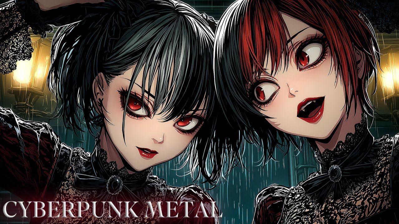 Dark Gothic Girl – Cyberpunk Metal [Work / Study / Focus]