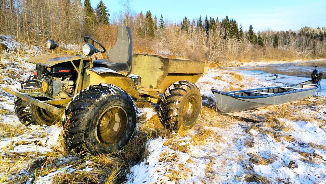 "Пижма" ЗАМЕРЗАЕТ / ВЫТАСКИВАЮ ЛОДКУ КАРАКАТОМ ИЗ РЕКИ / ЗИМА НЕ ЗА ГОРАМИ / ЗАКРЫТИЕ НАВИГАЦИИ.
