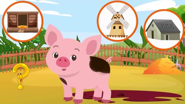 Животные для детей - Чей домик  Кто в каком домике живет - Развивающее для детей