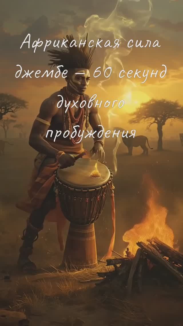 Африканская сила джембе — 60 секунд духовного пробуждения