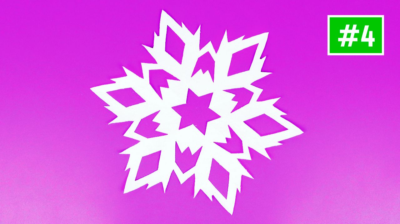 Как красиво вырезать снежинку из бумаги / Новогодние поделки своими руками