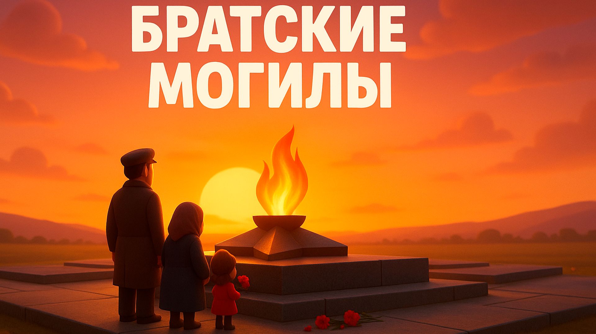 БРАТСКИЕ МОГИЛЫ - Память живых о павших. Владимир Высоцкий (3D мультфильм)
