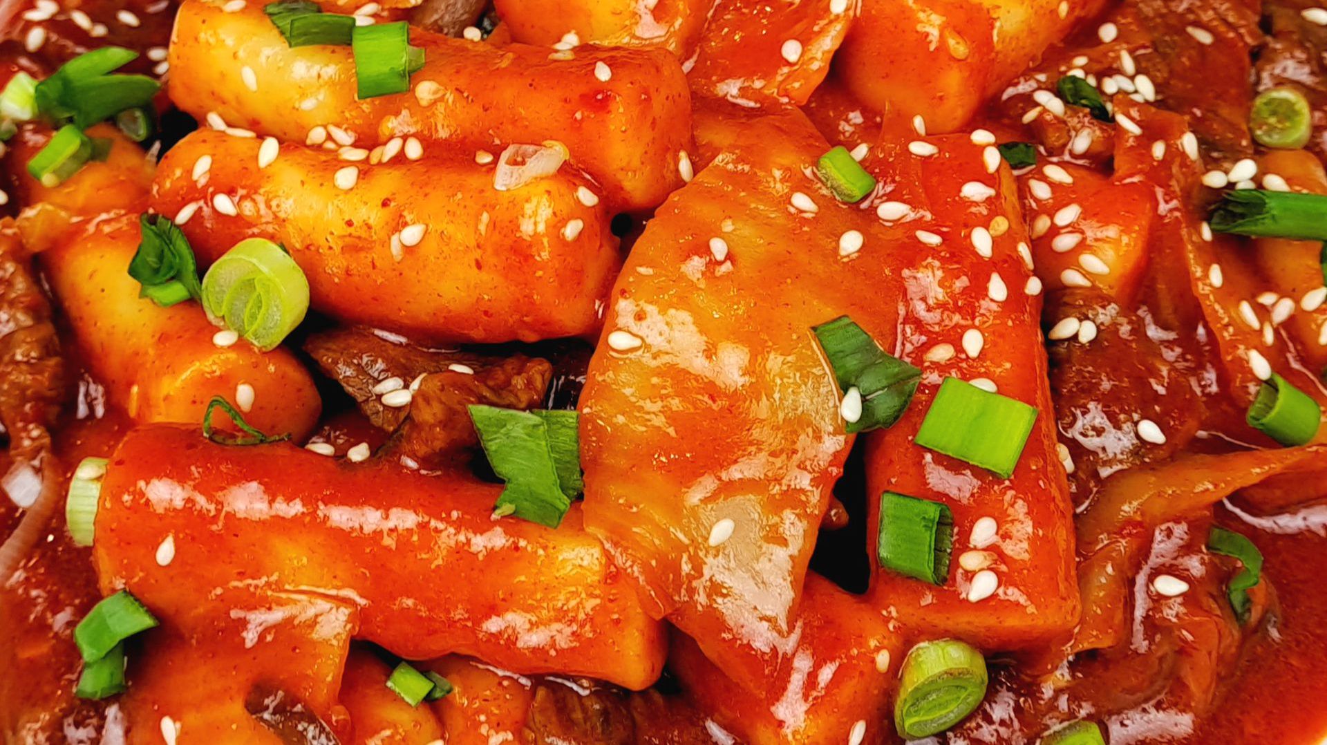 ТОКПОККИ С МЯСОМ И КИМЧИ. СОУС ДЛЯ ТОКПОККИ