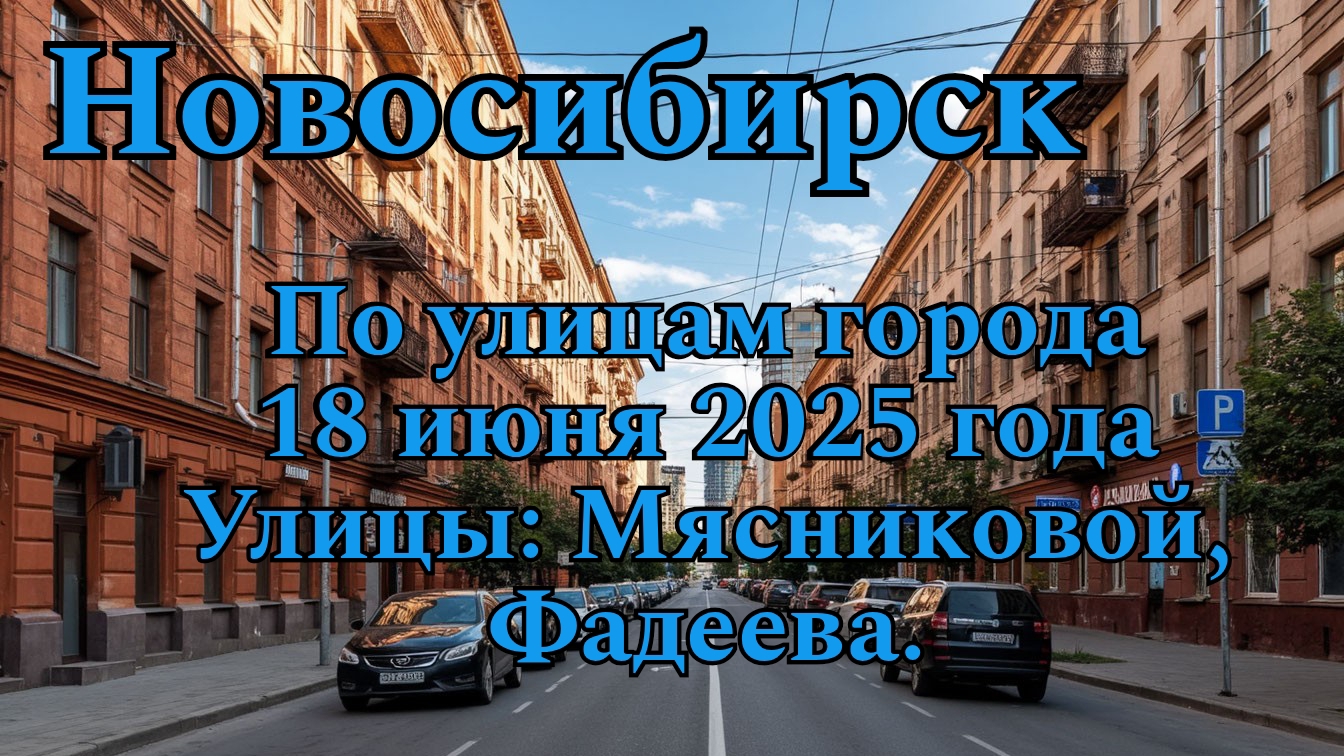 Новосибирск. По улицам города. 18 июня 2025 года. Улицы: Мясниковой, Фадеева.