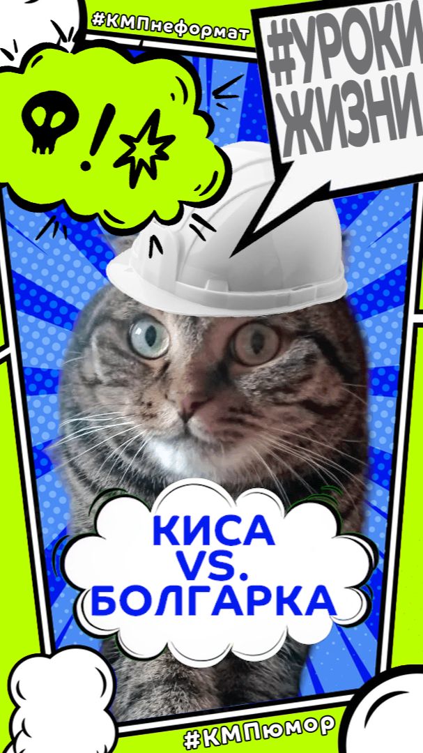 Киса против болгарки: искрит не по-детски! Выживет ли новый гараж?