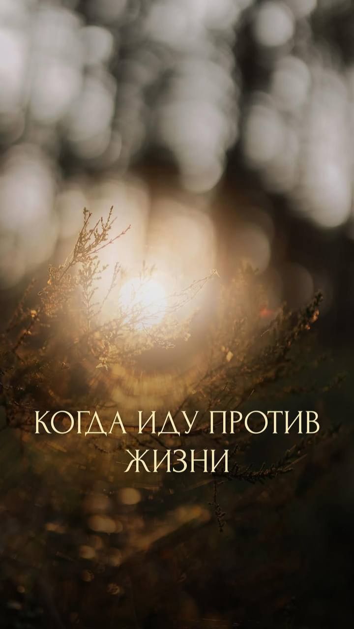 КОГДА  ИДУ ПРОТИВ ЖИЗНИ