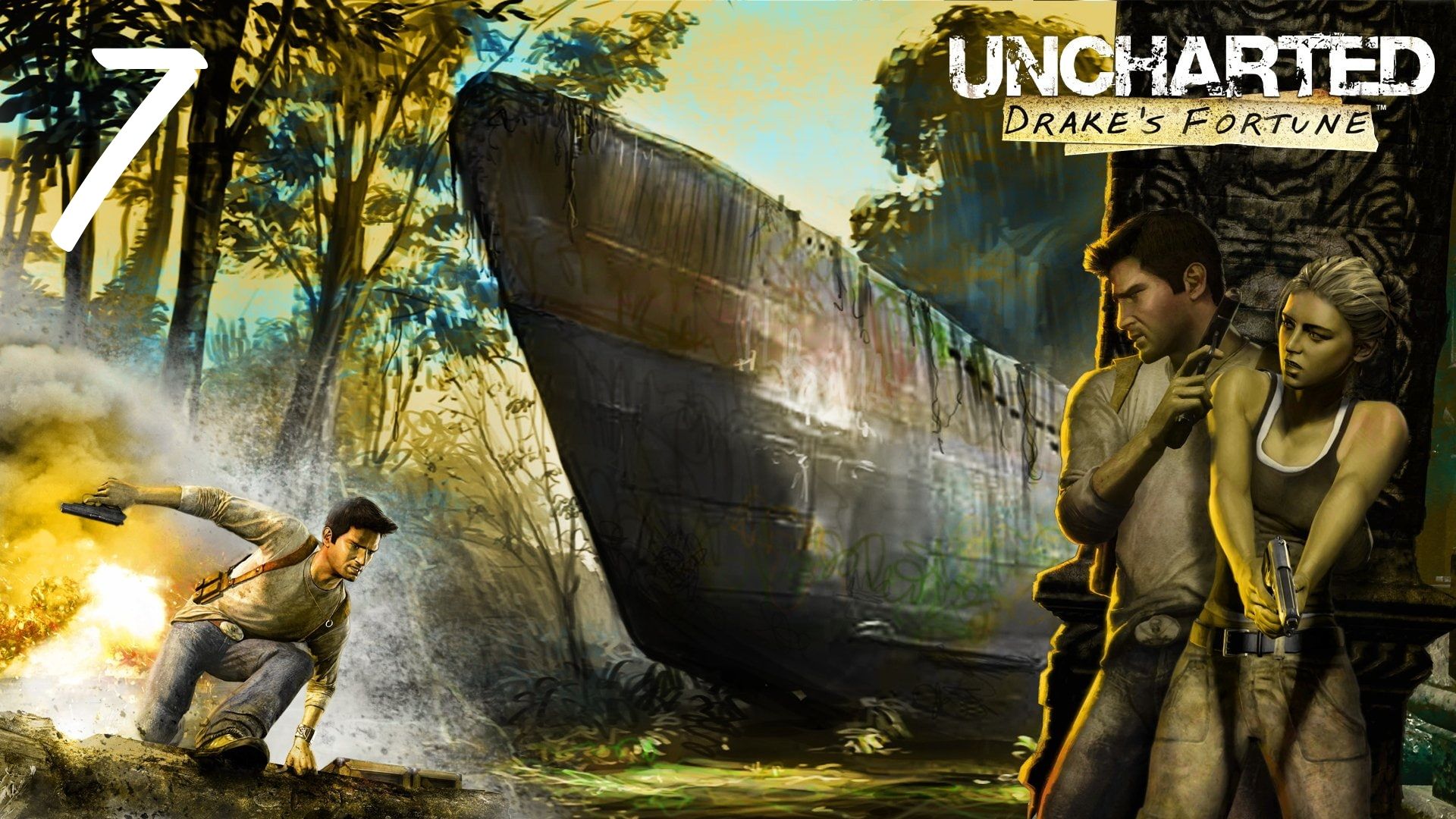 Uncharted: Drake's Fortune - Авиакатастрофа: Часть Третья