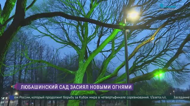 Любашинский сад засиял новыми огнями