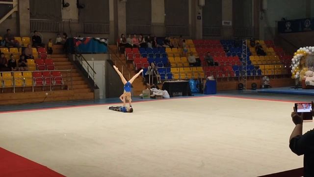 СмП 3 спортивный разряд, Кухарская София -  Фомин Арсений, МАУДО ДТДиМ, Балансовое упражнение