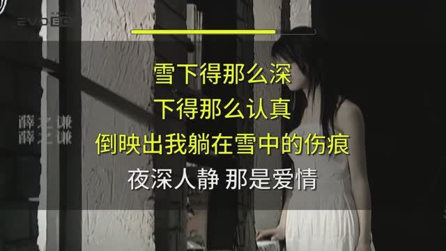 认真的雪 (Snow) —  薛之谦 (Joker Xue) | караоке EVOBOX