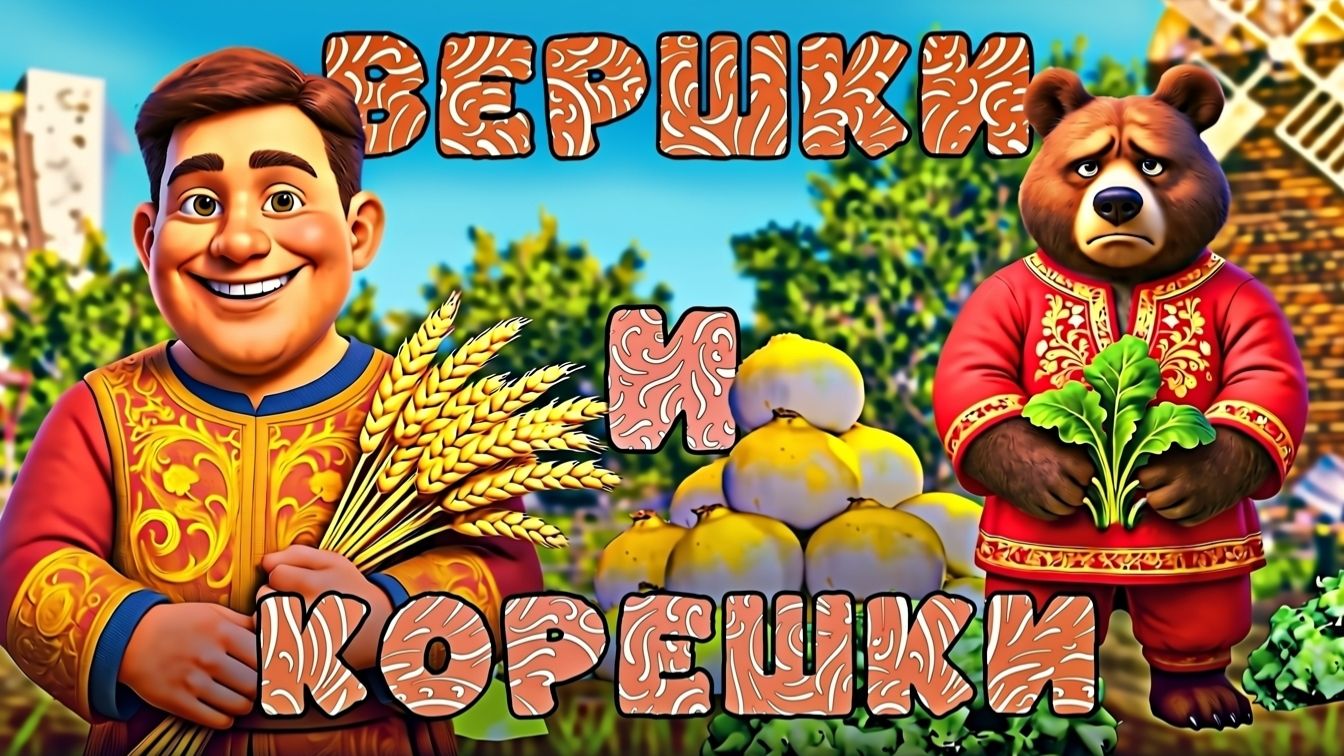 Вершки и Корешки🐻👨🦳 Народная сказка  Мультфильм