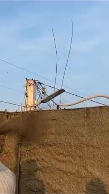 Запуск растворонасоса для набрызга. Работа на высоте.