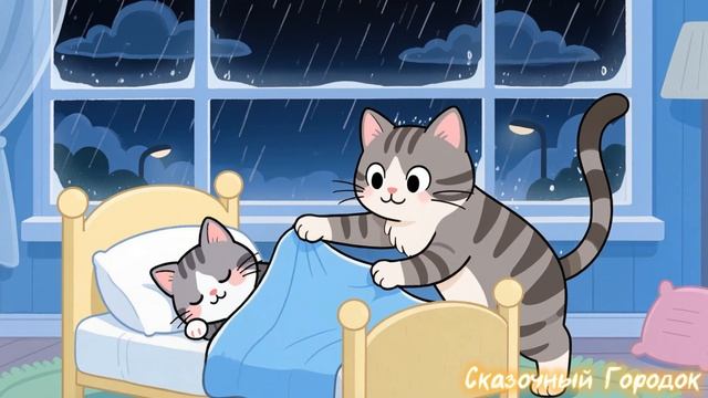 Котёнок засыпает 😻😴 Мультик