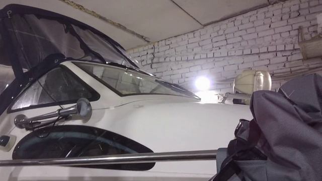 Ходовой тент  на катер Новая Ладога М