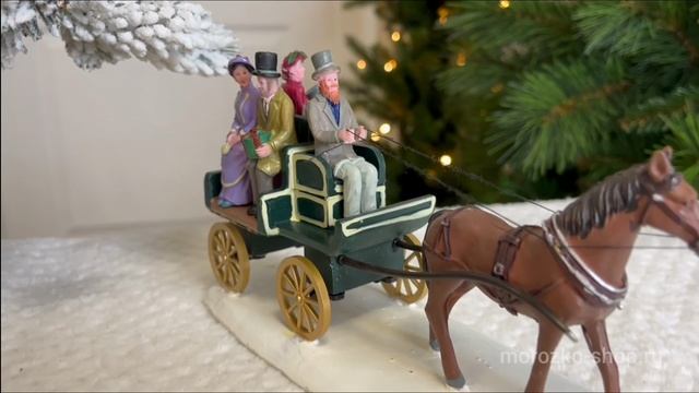 Декоративная фигурка 'Прогулочная повозка', полистоун, 21 см, 03516-lemax