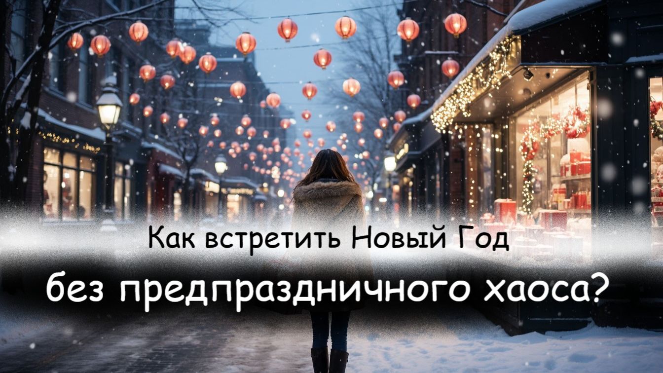 Как встретить Новый Год без предпраздничного хаоса?