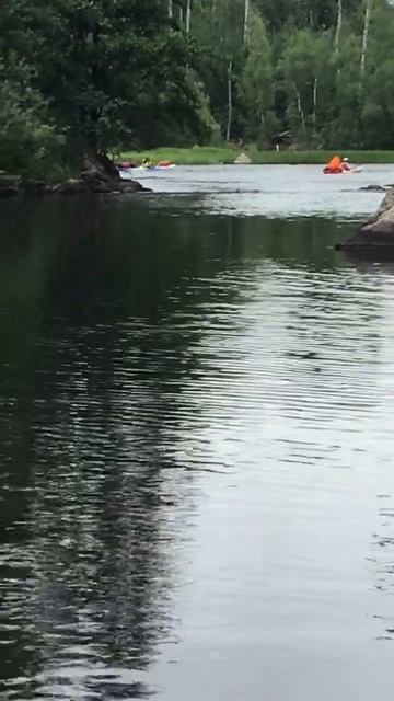 Ленобласть. Хвойное. 14.07.2024. Река Вуокса. Турпоход на байдарках. Успешное прохождение порогов