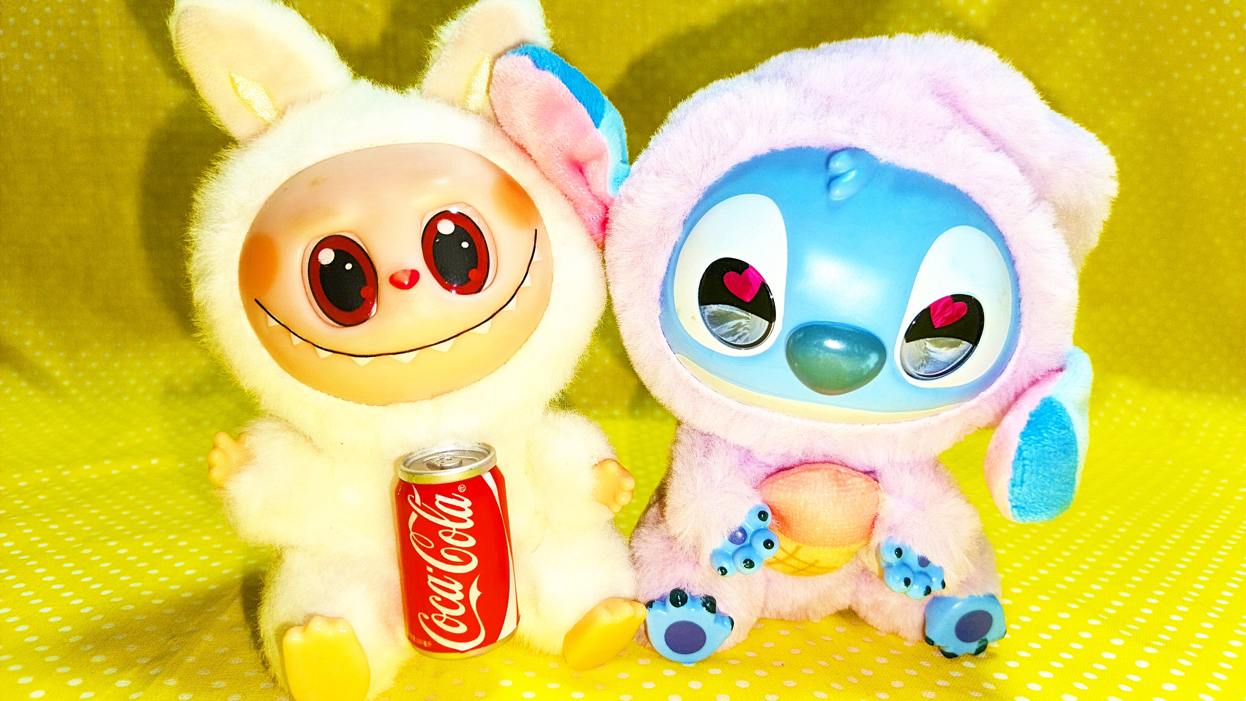 Лабубу и Стич.Игрушки для детей.Игрушка.Мягкая.Игрушка для ребёнка.