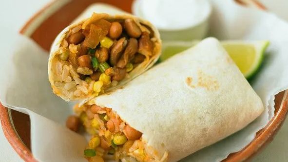 Бурито с фасолью и картофелем