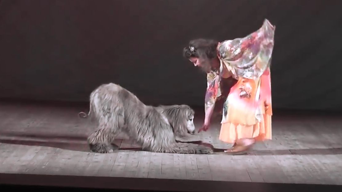 Елена Юрьевна и Ник (афганская борзая) Восток