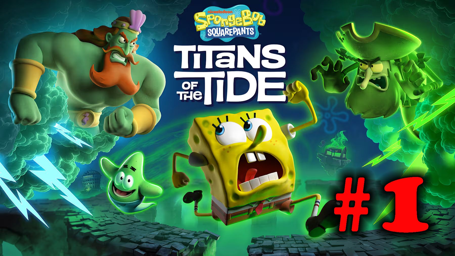 SpongeBob SquarePants: Titans of the Tide ➤ прохождение №1 | Скандал в Очереди | Босс Сундук |