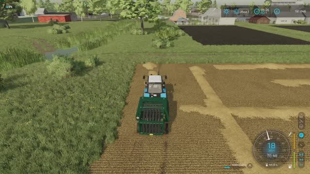 FS  22    Не  родись  болтливым #10    Прессую  солому .