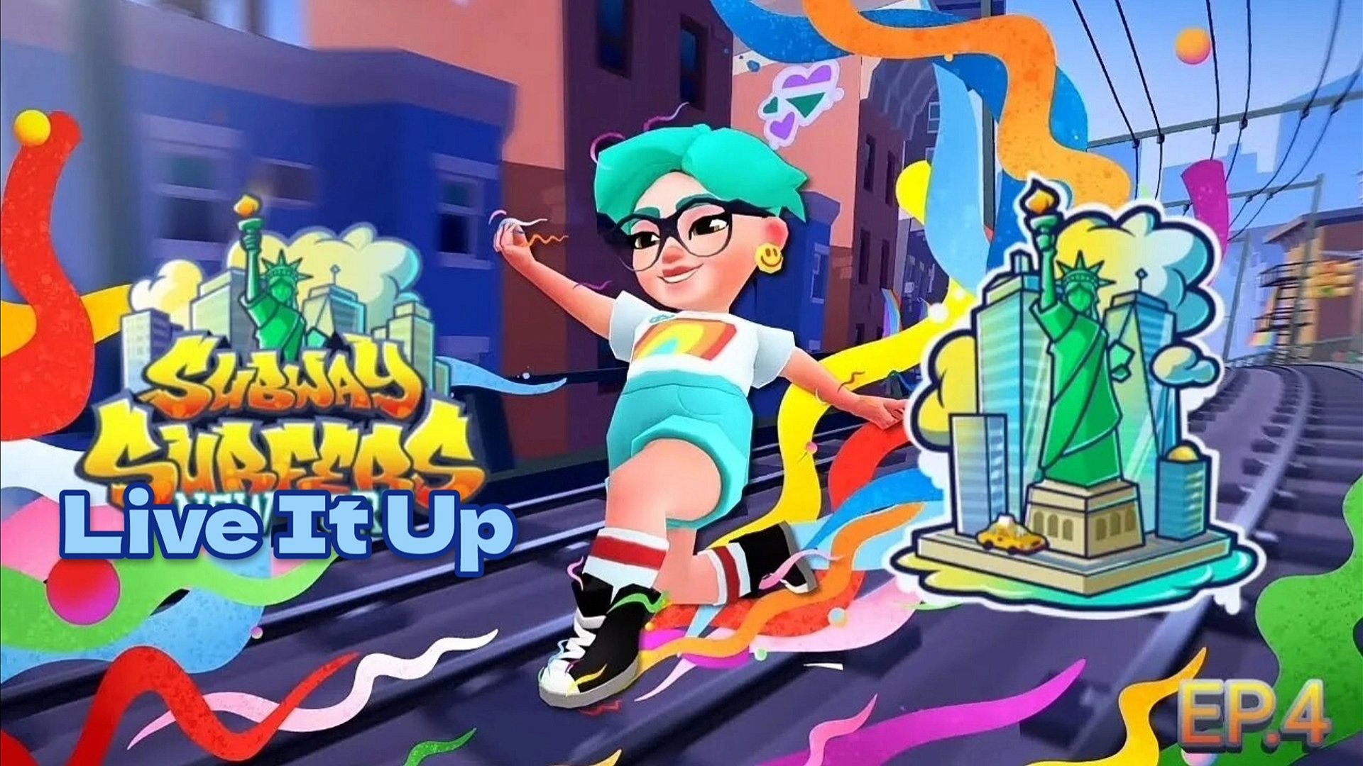 Subway Surfers 🚄 New York - 2023 Year 🇺🇲 🏳️🌈 🏳️⚧️ Video & Song & Music - Live It Up