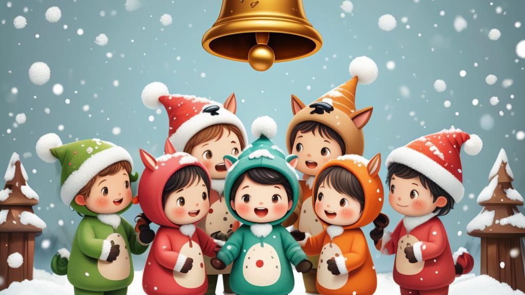 Детский мультфильм: Новогодний колокольчик, рождественская колыбельная для малыша, песня про зиму